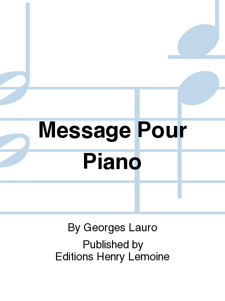Message Pour Piano