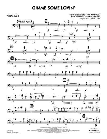 Gimme Some Lovin' - Trombone 2