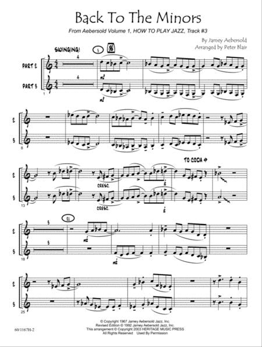 Aebersold for Everyone - Clarinet Jazz Ensemble scores gallery preview page 2