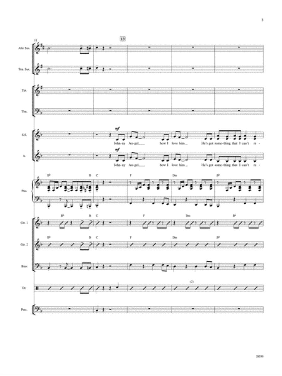 '60s Chicks (A Medley): Score Score scores gallery preview page 3