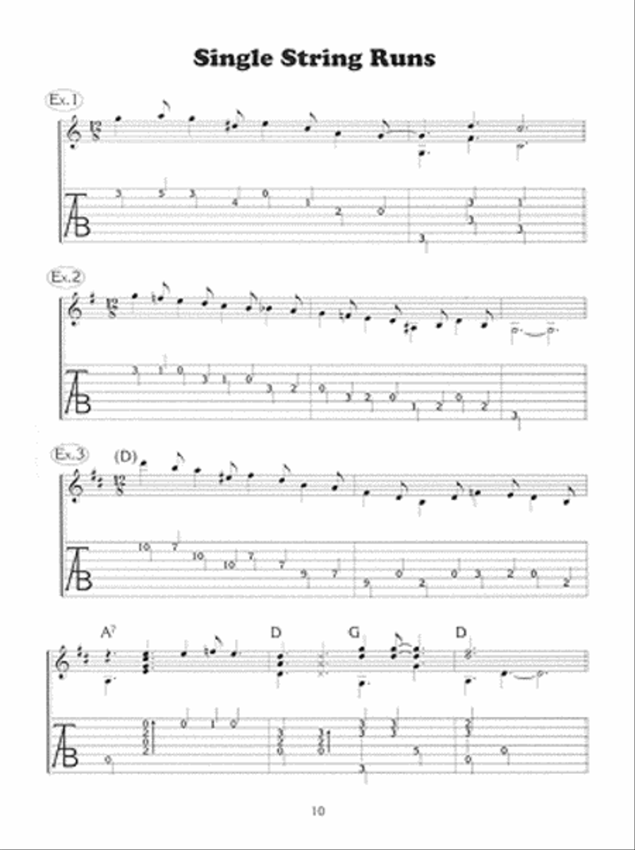 Fingerpicking Guitar Exercises & Hot Licks Acoustic Guitar scores gallery preview page 2
