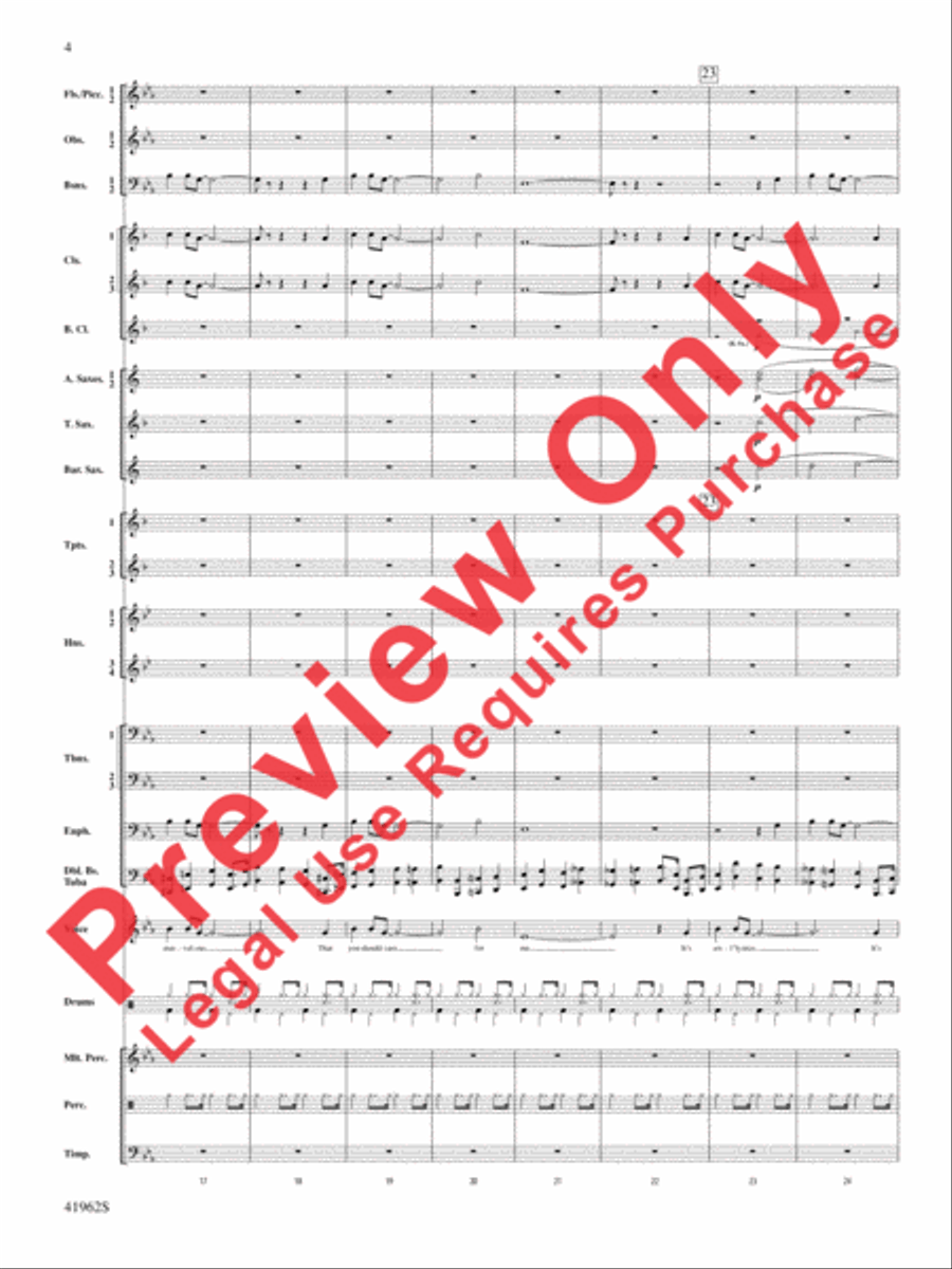 A Gershwin Tribute to Love Concert Band scores gallery preview page 5
