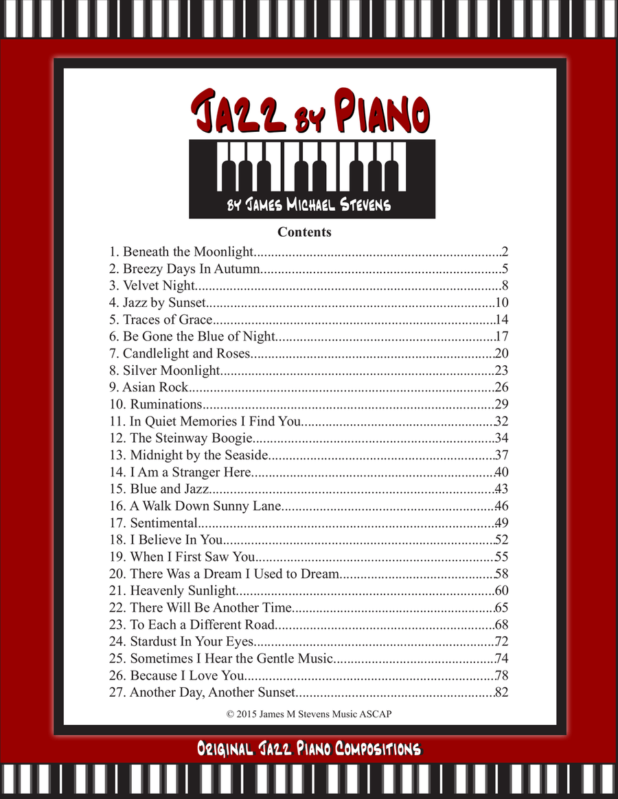 Jazz by Piano Piano Solo scores gallery preview page 1