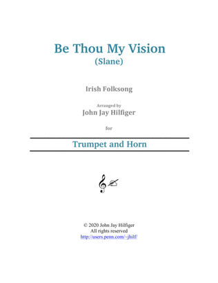 Book cover for Be Thou My Vision for Trumpet and Horn
