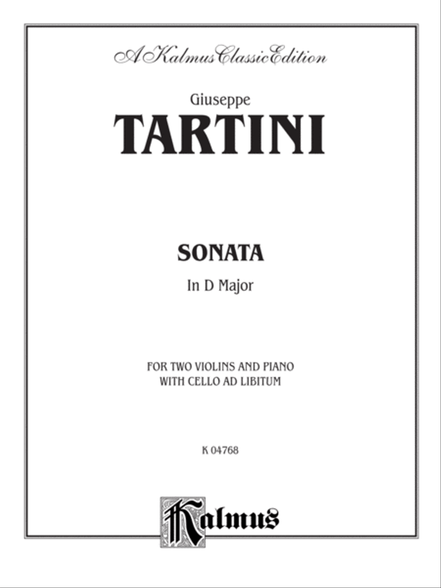 Sonata in D Major String Duet scores gallery preview page 2