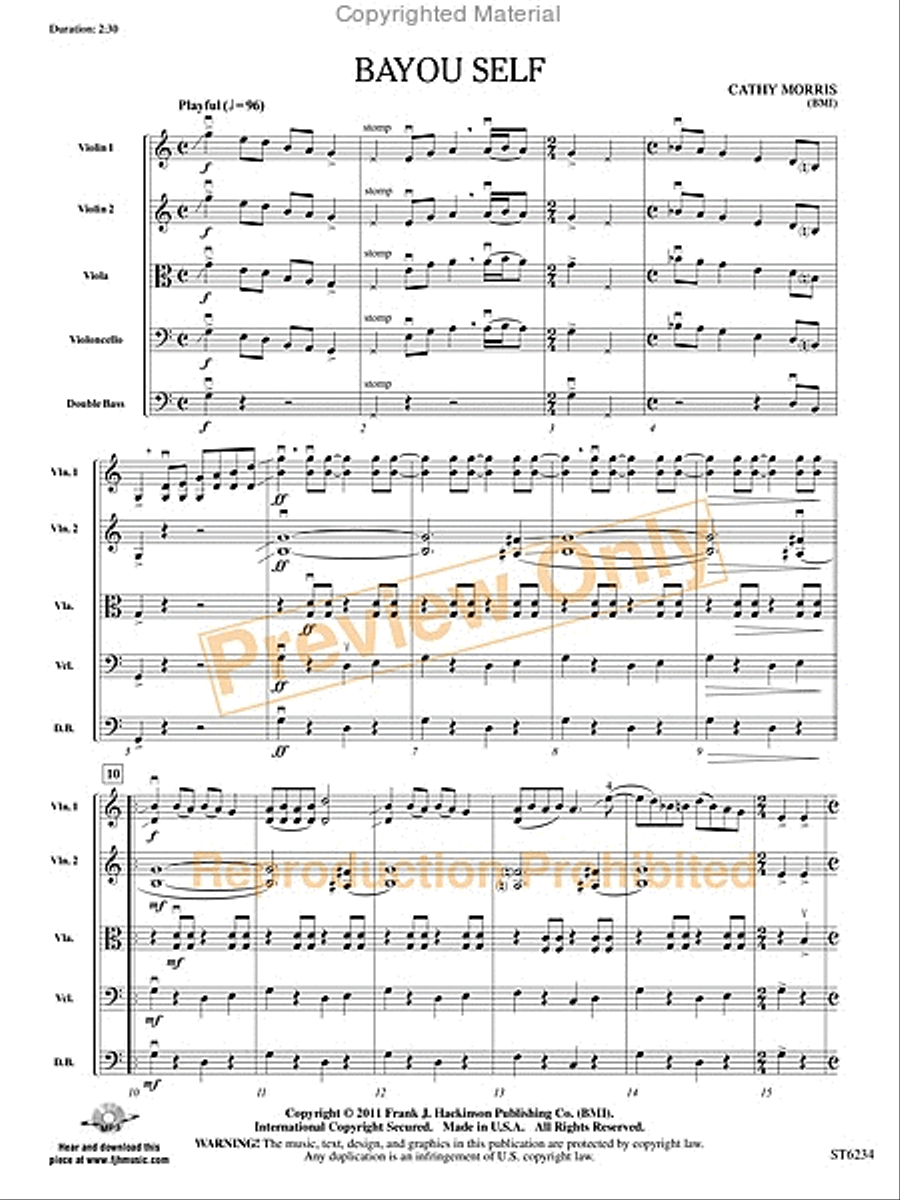 Bayou Self Bayou Self String Orchestra scores gallery preview page 2