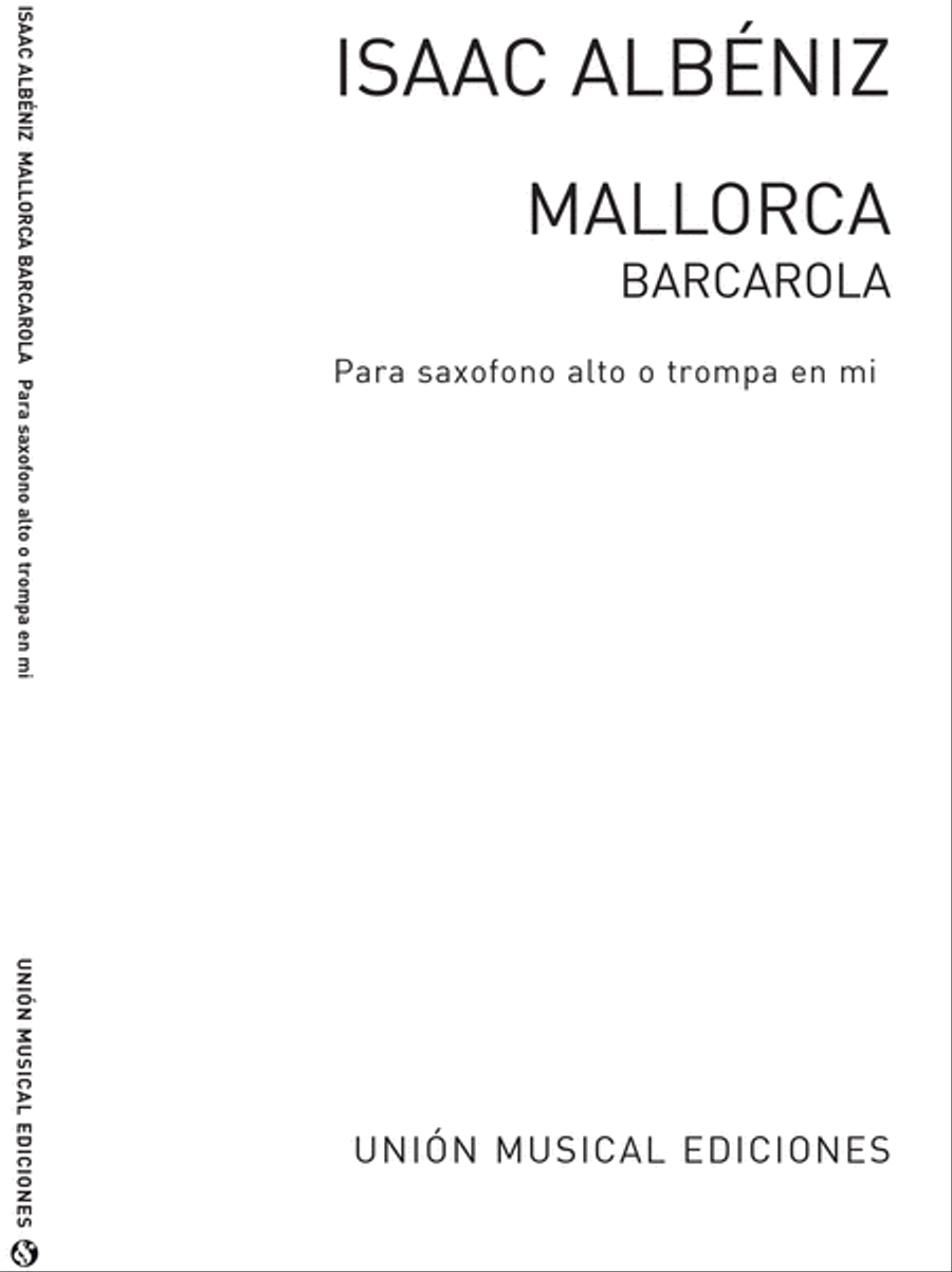 Mallorca Barcarola Alto Saxophone scores gallery preview page 1
