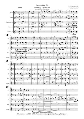 Beethoven: Wind Sextet Op.71 - wind quintet