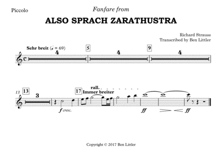 Fanfare from Also Sprach Zarathustra image number null