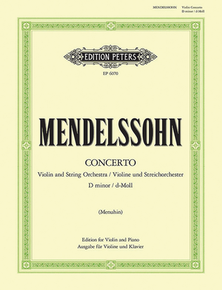 Book cover for Violin Concerto In D Minor