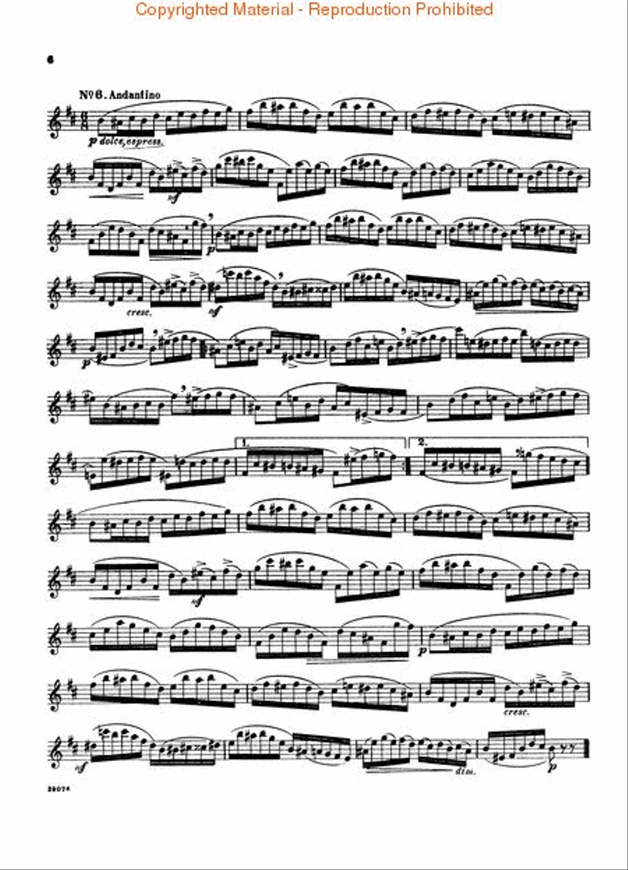 Eighteen Studies Flute scores gallery preview page 3