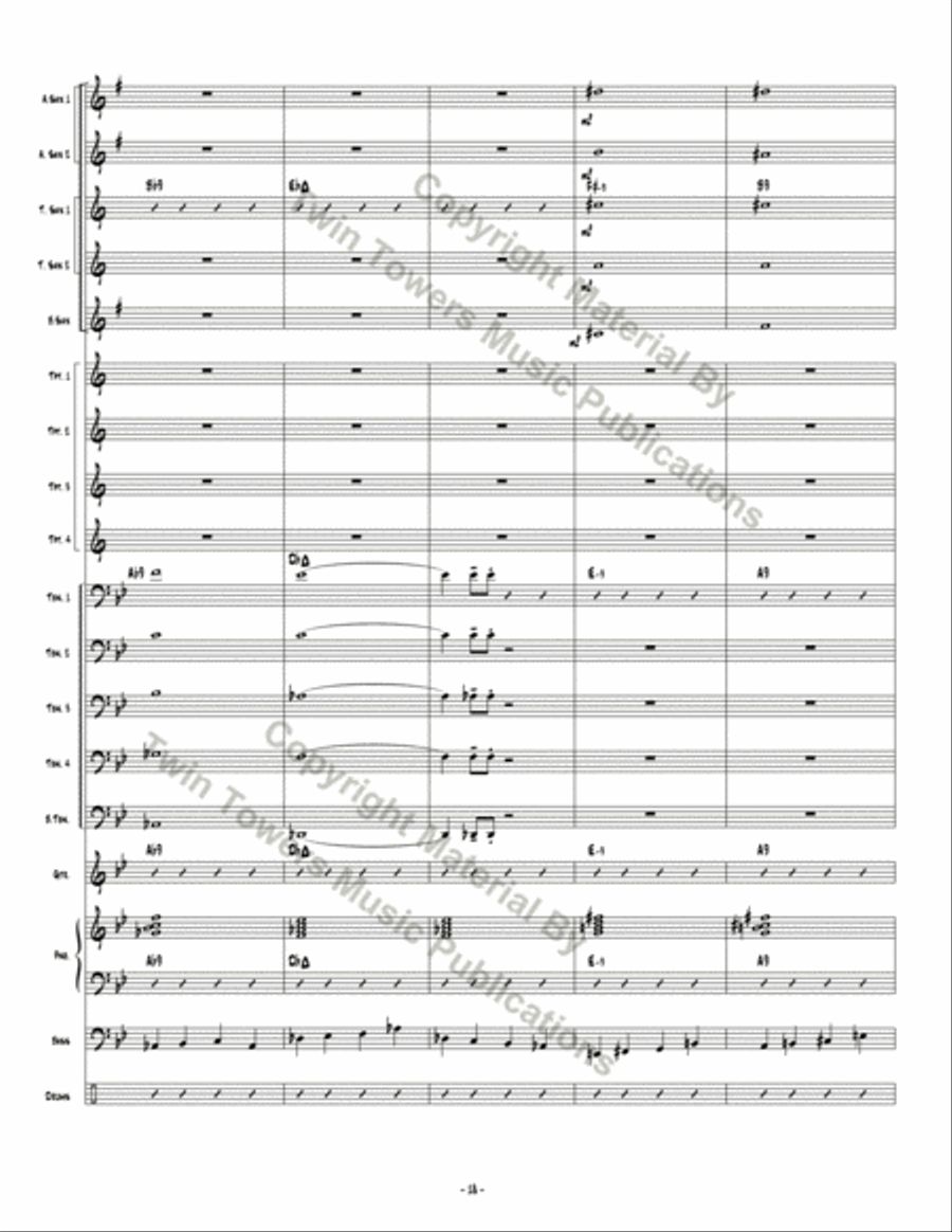 Rat in the Snack Room Jazz Ensemble scores gallery preview page 19