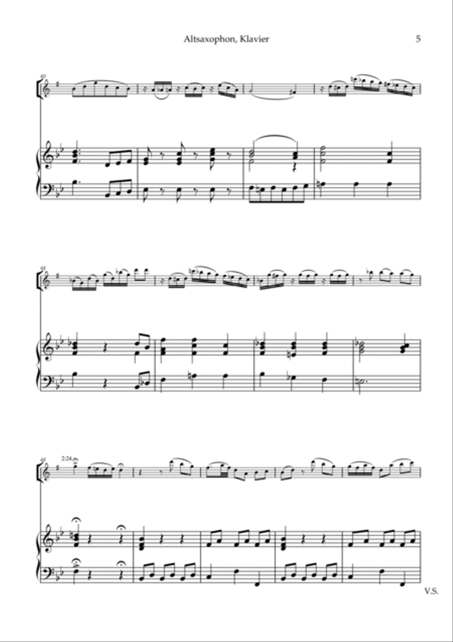 Sonata V Part 2 for Altosax