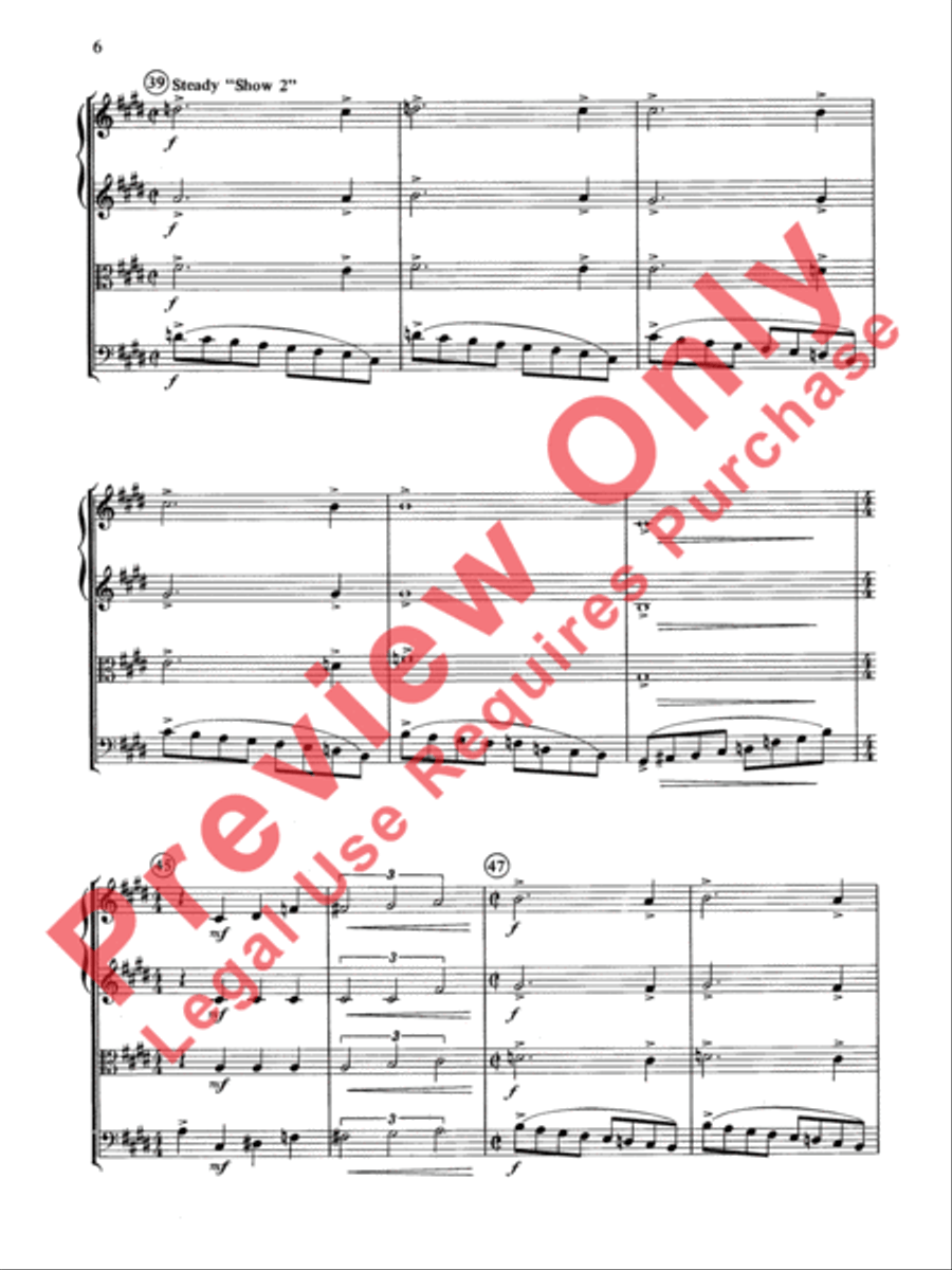 Cole Porter (Classic String Quartets) String Quartet scores gallery preview page 7
