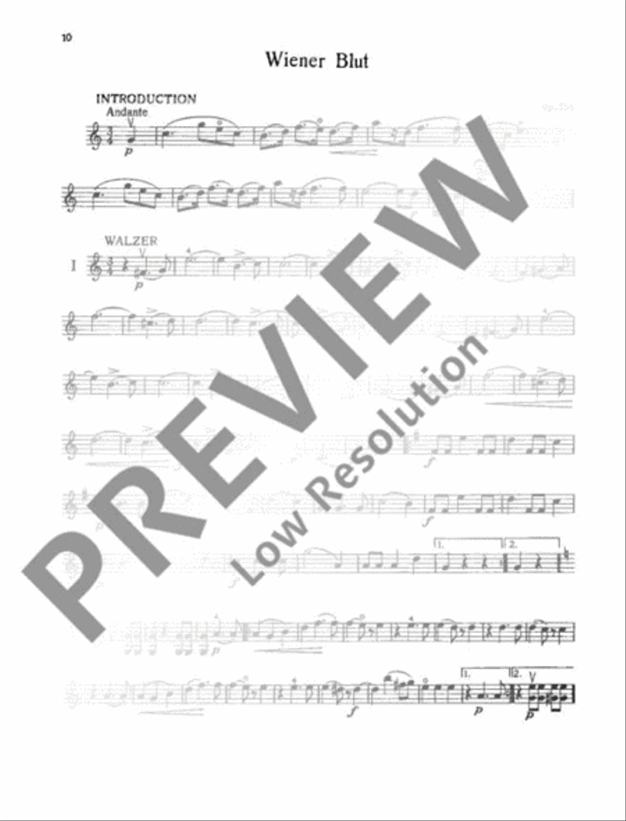 Strauß für alle Violin scores gallery preview page 11