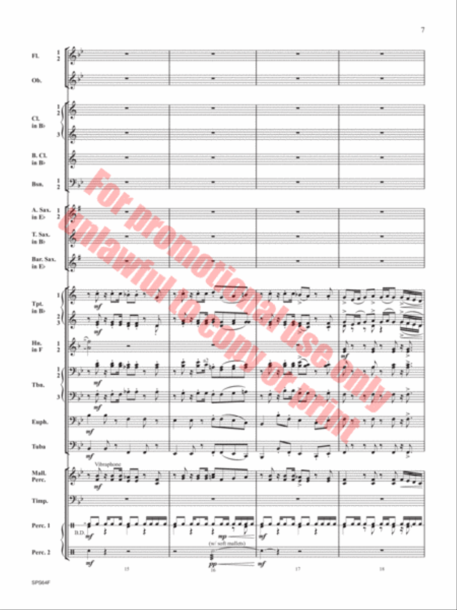 The Rusty Bucket Concert Band scores gallery preview page 8
