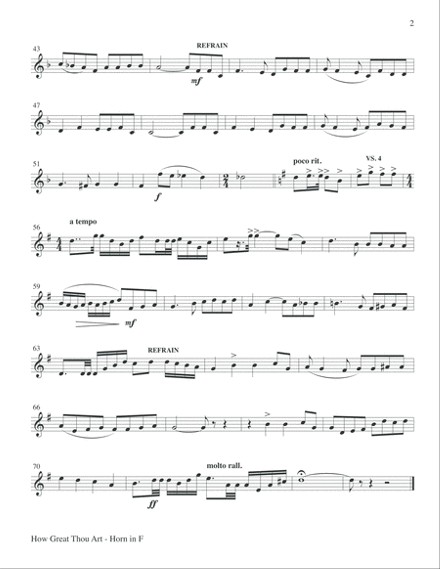 How Great Thou Art Choir scores gallery preview page 21