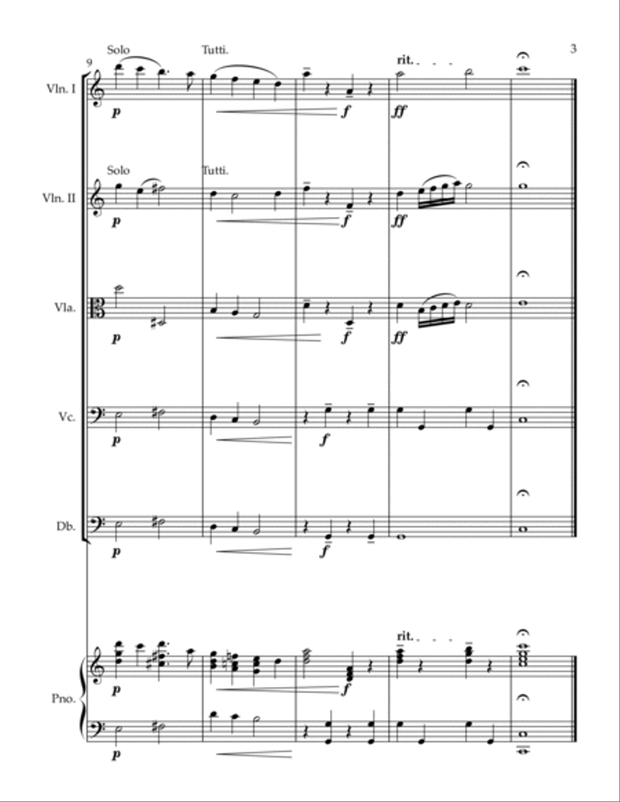 Opening Theme String Orchestra scores gallery preview page 3