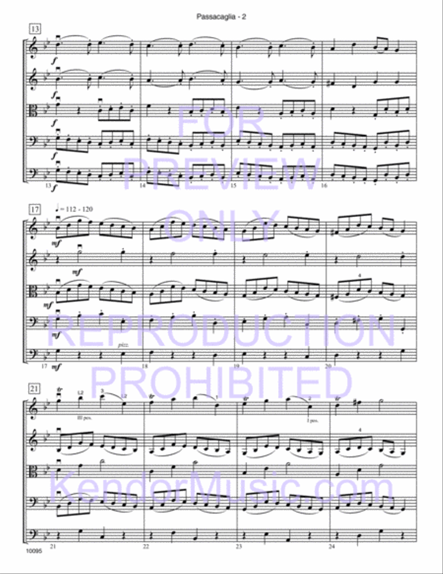 Passacaglia String Orchestra scores gallery preview page 3