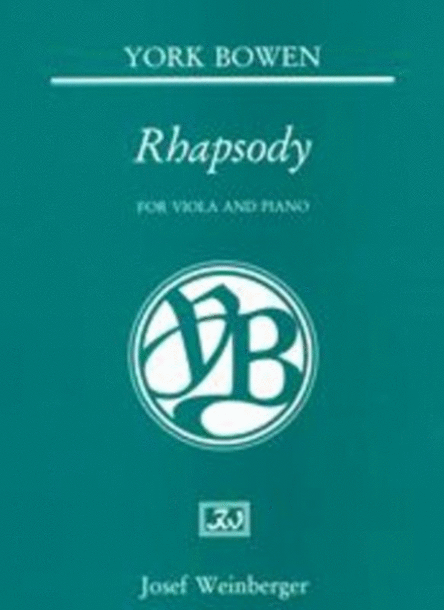Bowen - Rhapsody For Viola/Piano
