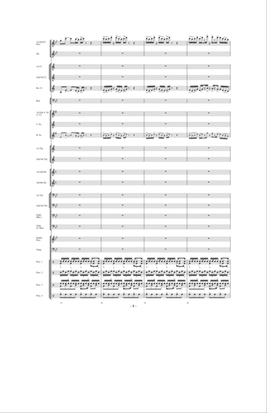 Brazil: Ceremony, Song and Samba Concert Band scores gallery preview page 7