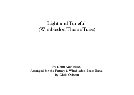 Light And Tuneful (wimbledon Opening Theme) image number null
