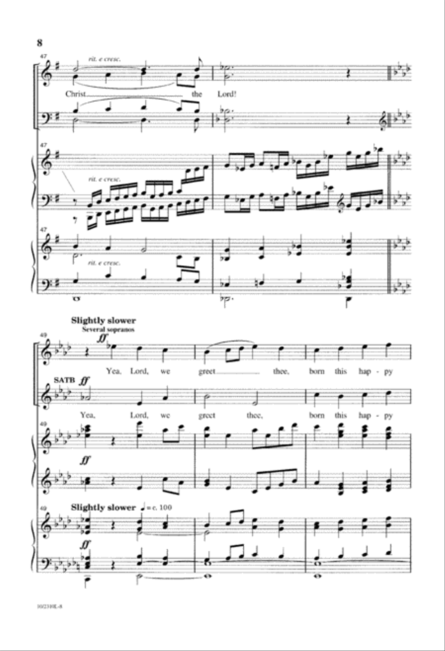 O Come, Let Us Adore Him O Come, Let Us Adore Him 4-Part scores gallery preview page 8