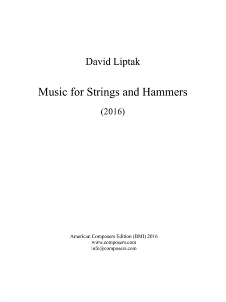 [Liptak] Music for Strings and Hammers String Orchestra scores gallery preview page 3