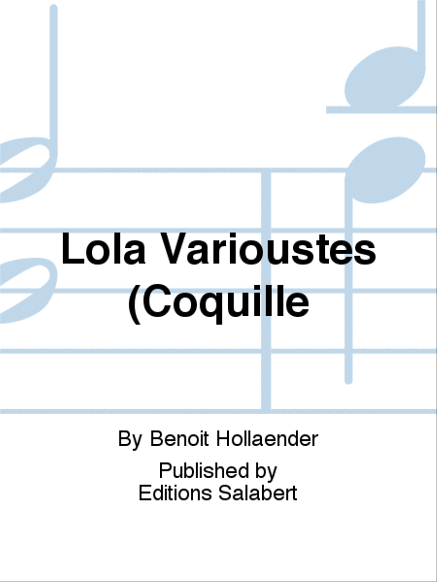 Lola Varioustes (Coquille Voice Solo scores gallery preview page 1