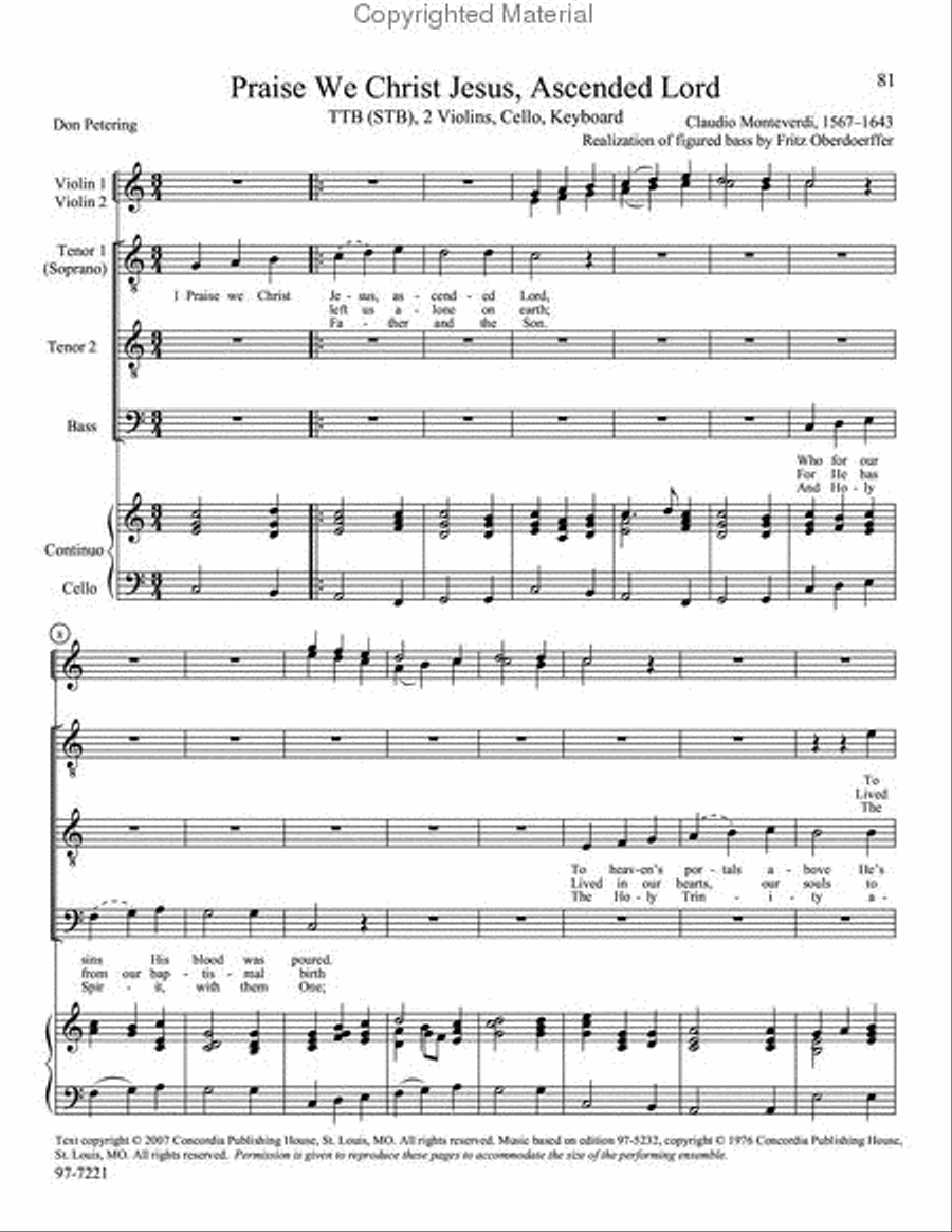 Sing, Men of God, Vol. 1 TTBB scores gallery preview page 10