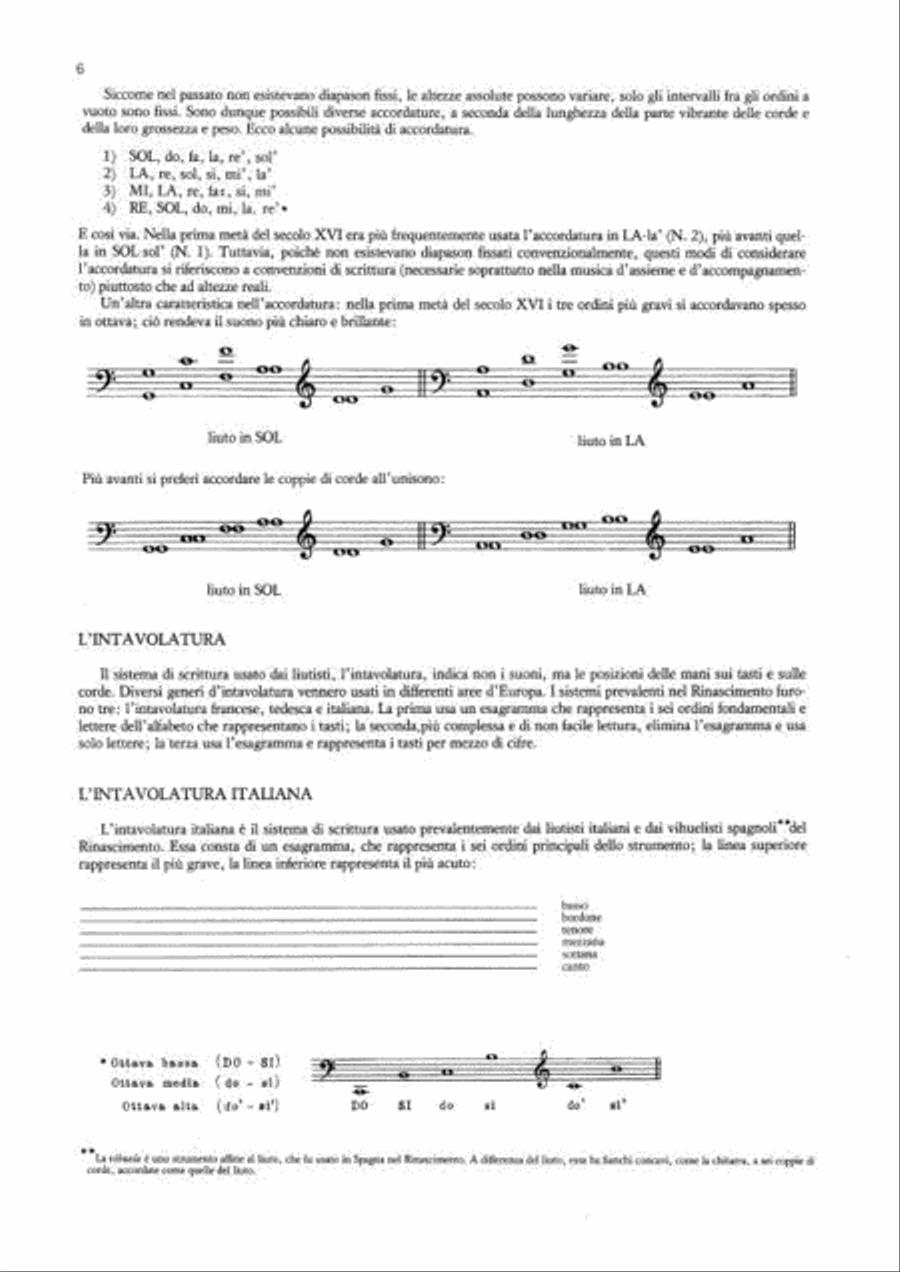 Introduzione Allo Studio Del Liuto Rinascimentale Guitar scores gallery preview page 2