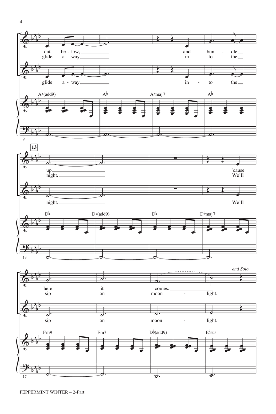 Peppermint Winter 2-Part scores gallery preview page 2