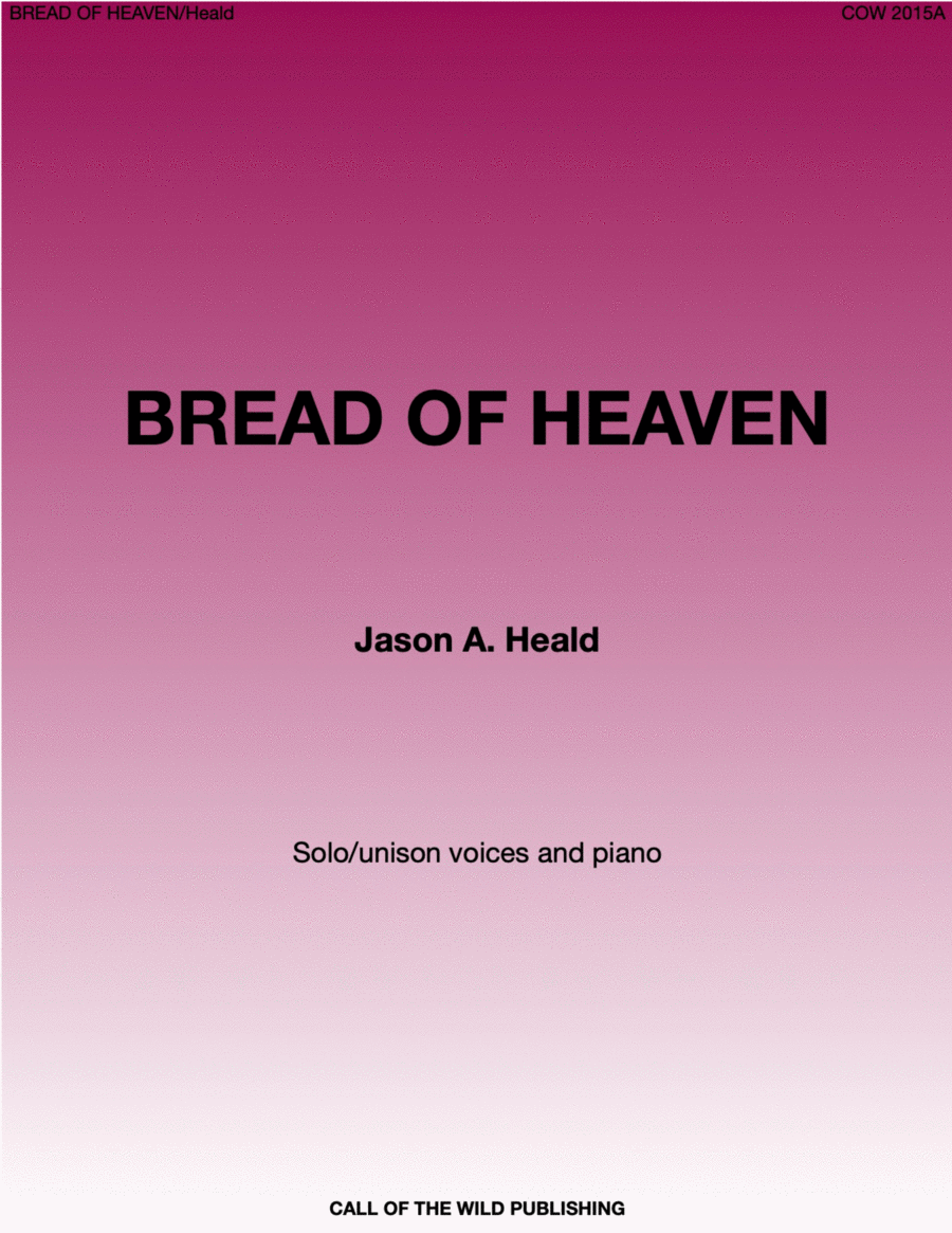 "Bread of Heaven" for solo/unison voices image number null