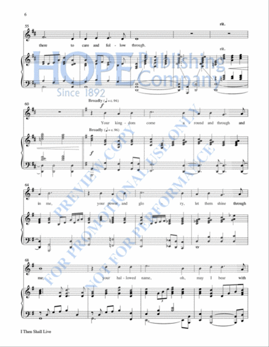 I Then Shall Live Voice Solo scores gallery preview page 7