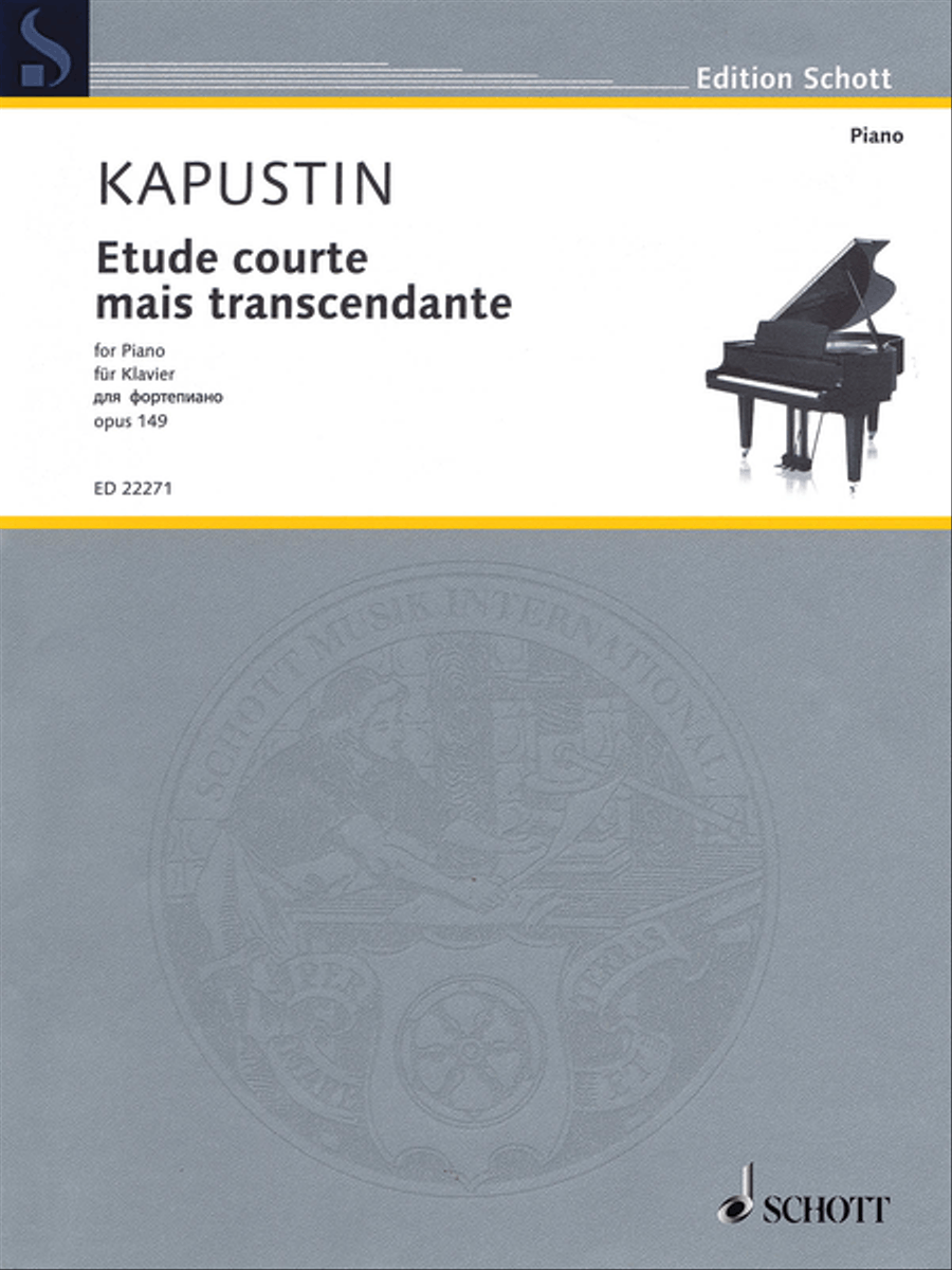 Etude courte mais transcendante, Op. 149 Piano Method scores gallery preview page 1