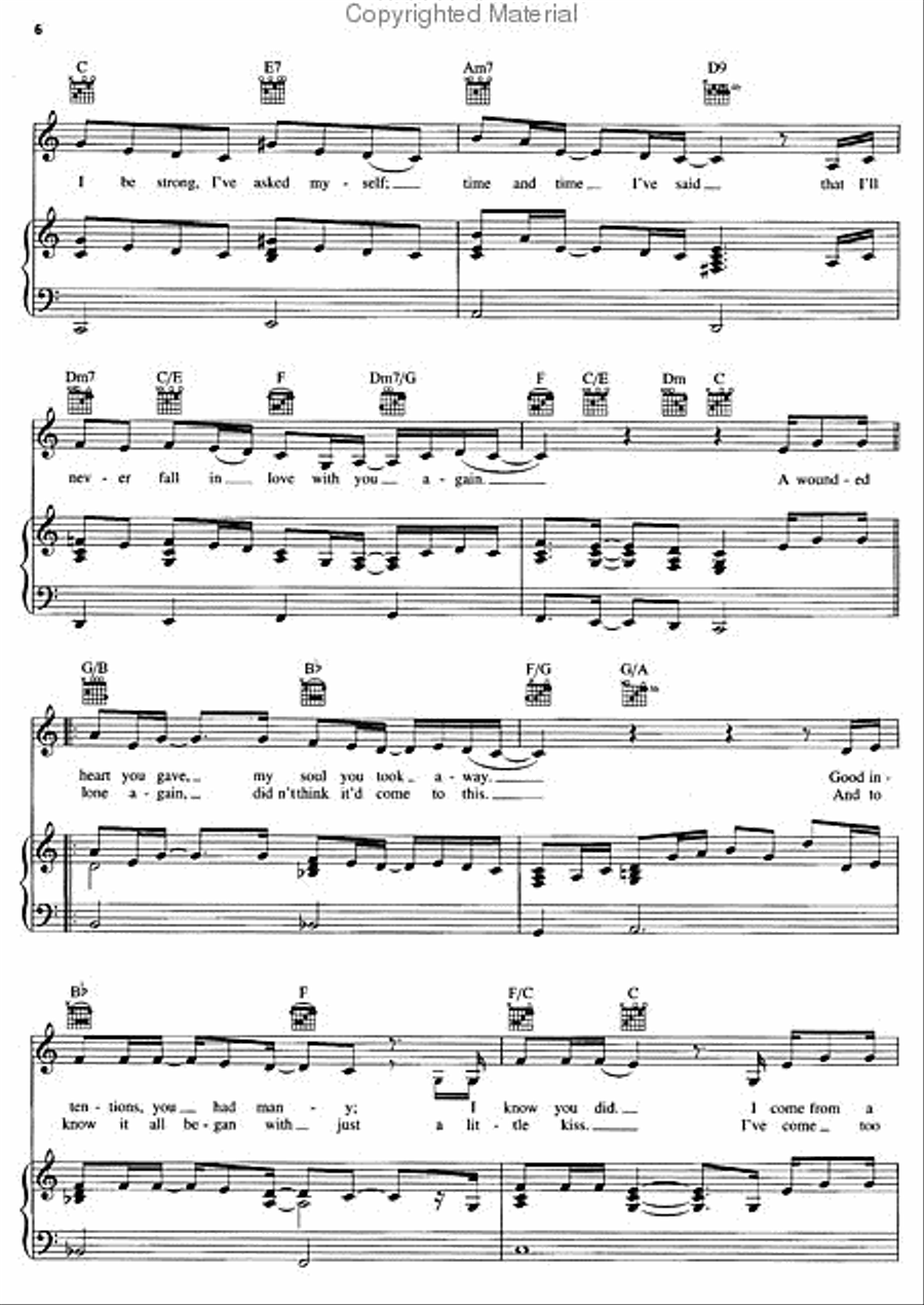 Best of Janet Jackson Piano, Vocal, Guitar scores gallery preview page 3
