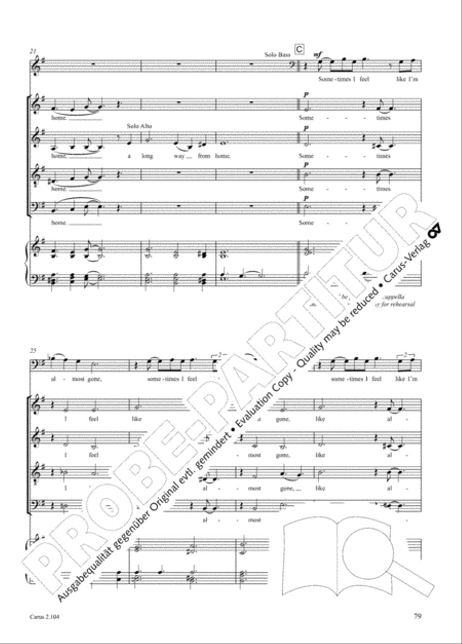 Hallelujah. Gospels and Spirituals for mixed choir Mixed Choir scores gallery preview page 67