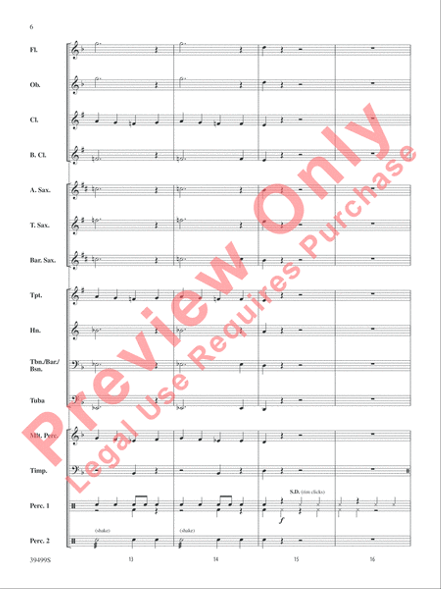At the Edge of Chaos At the Edge of Chaos Concert Band scores gallery preview page 7