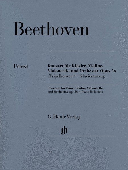 Ludwig van Beethoven: Concerto for Piano, Violin, Violoncello and Orchestra C major op. 56 [Triple Concerto]