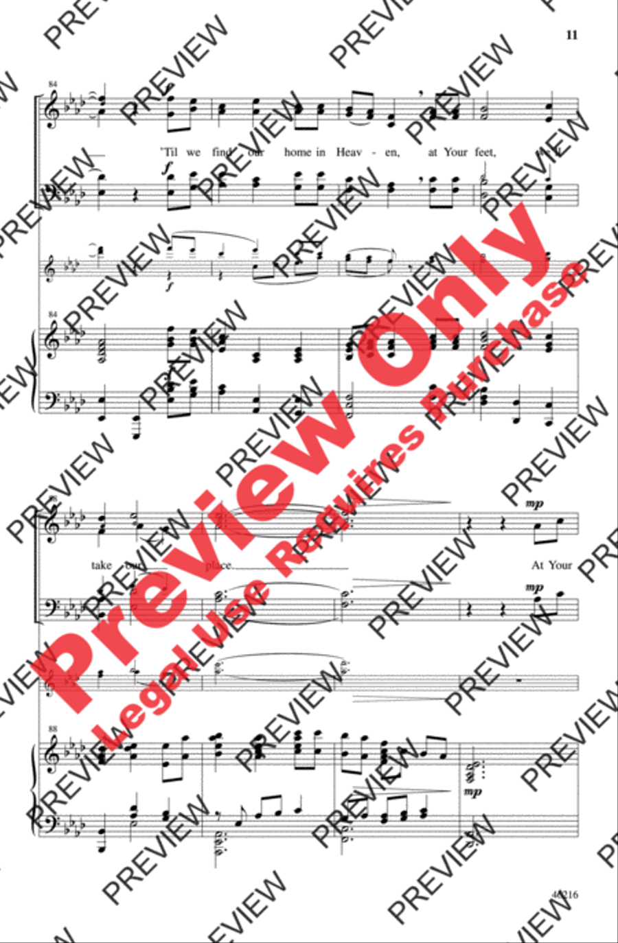 Communion of Grace 4-Part scores gallery preview page 11