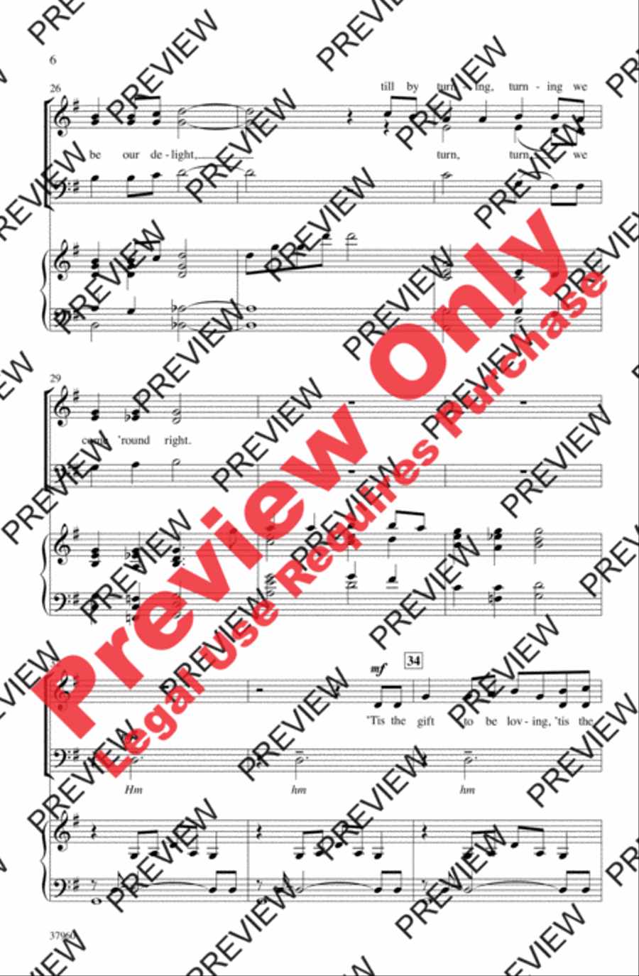 Simple Gifts 3-Part scores gallery preview page 5