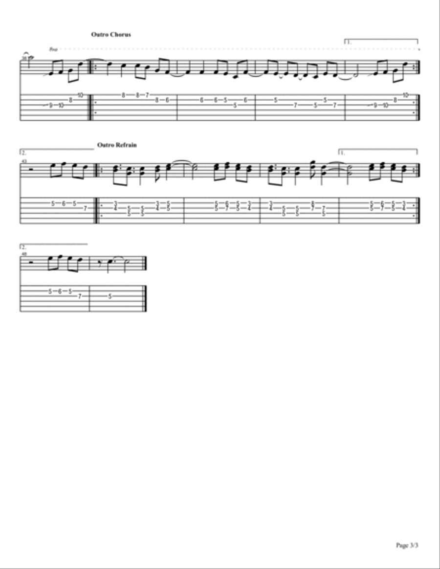 Payphone Electric Guitar scores gallery preview page 3