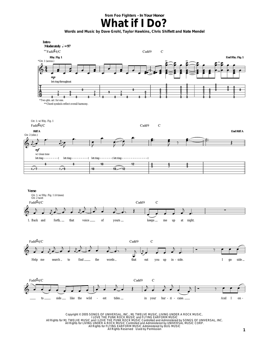 What If I Do? Acoustic Guitar scores gallery preview page 1