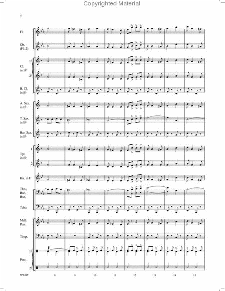 Mister Joe (March, One Step And Two Step) Concert Band scores gallery preview page 3