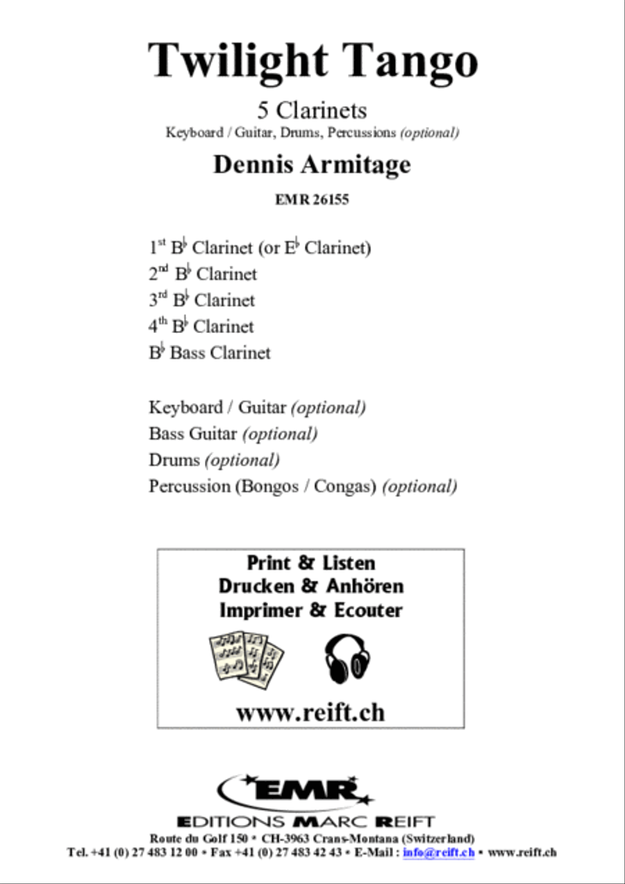 Twilight Tango Clarinet scores gallery preview page 2