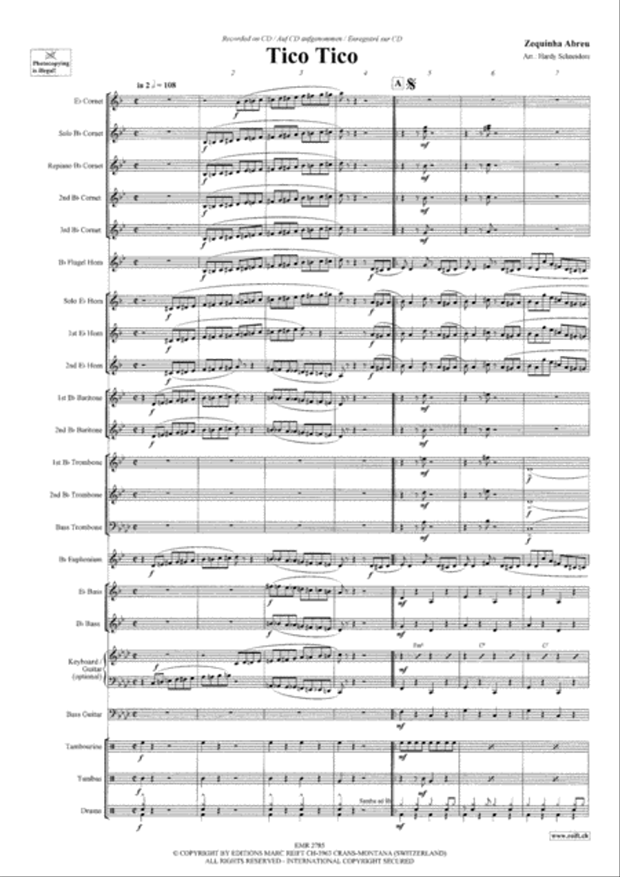 Tico Tico Brass Band scores gallery preview page 4