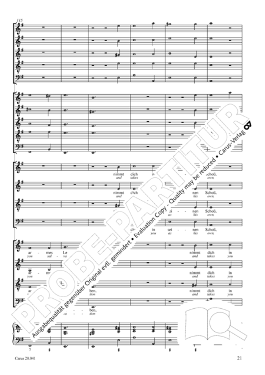 My soul, now bless thy Maker (Nun lob, mein Seel, den Herren) 4-Part scores gallery preview page 22