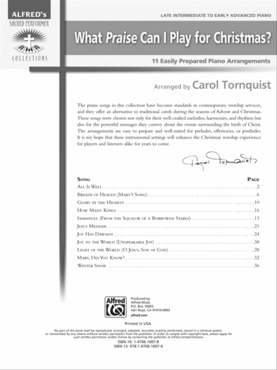 What Praise Can I Play for Christmas? Piano Solo scores gallery preview page 2