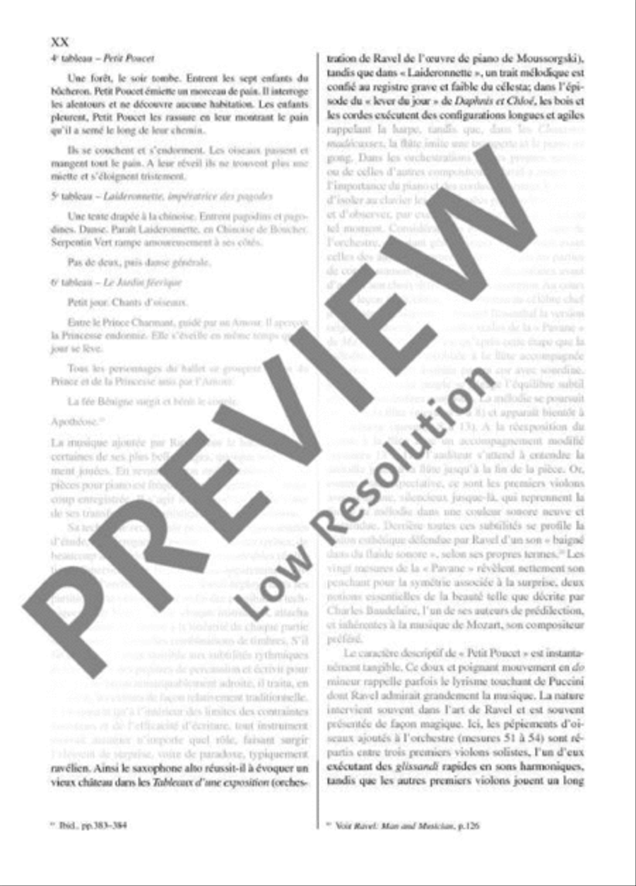 Ma Mère L'Oye Orchestra scores gallery preview page 21