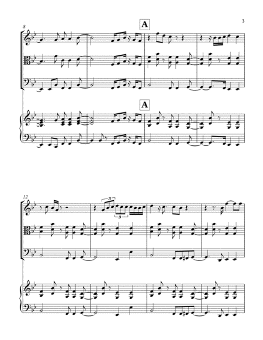 You Are The Best Thing Piano Quartet scores gallery preview page 3